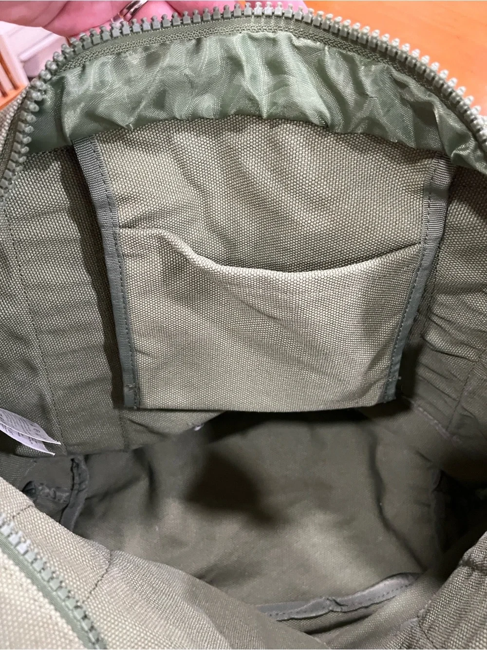 Jordan Olive Canvas Shoulder Tote